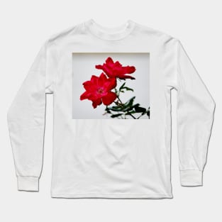 Color Me Red Flowers Long Sleeve T-Shirt